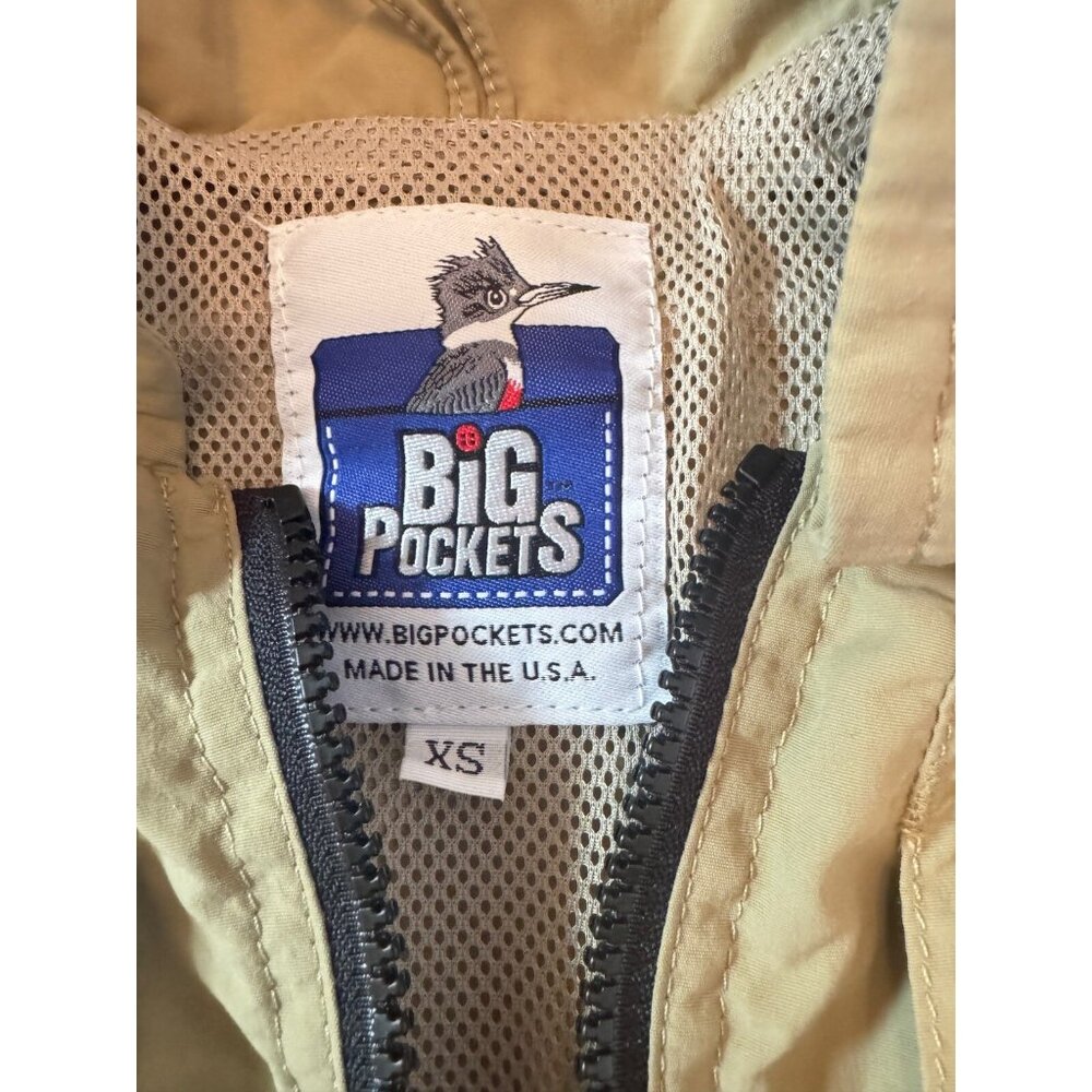 Big Pockets USA Equatorial Mesh Lined Outdoor Vest, Zip Front, Size X-Small - Picture 2 of 4